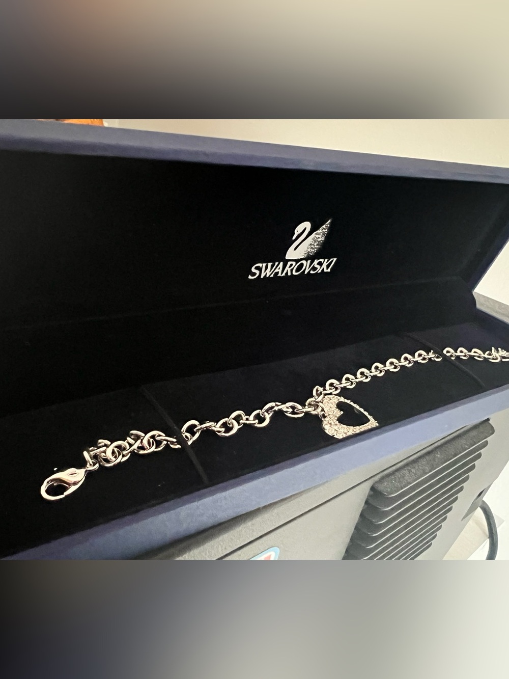 Swarovski heart bracelet